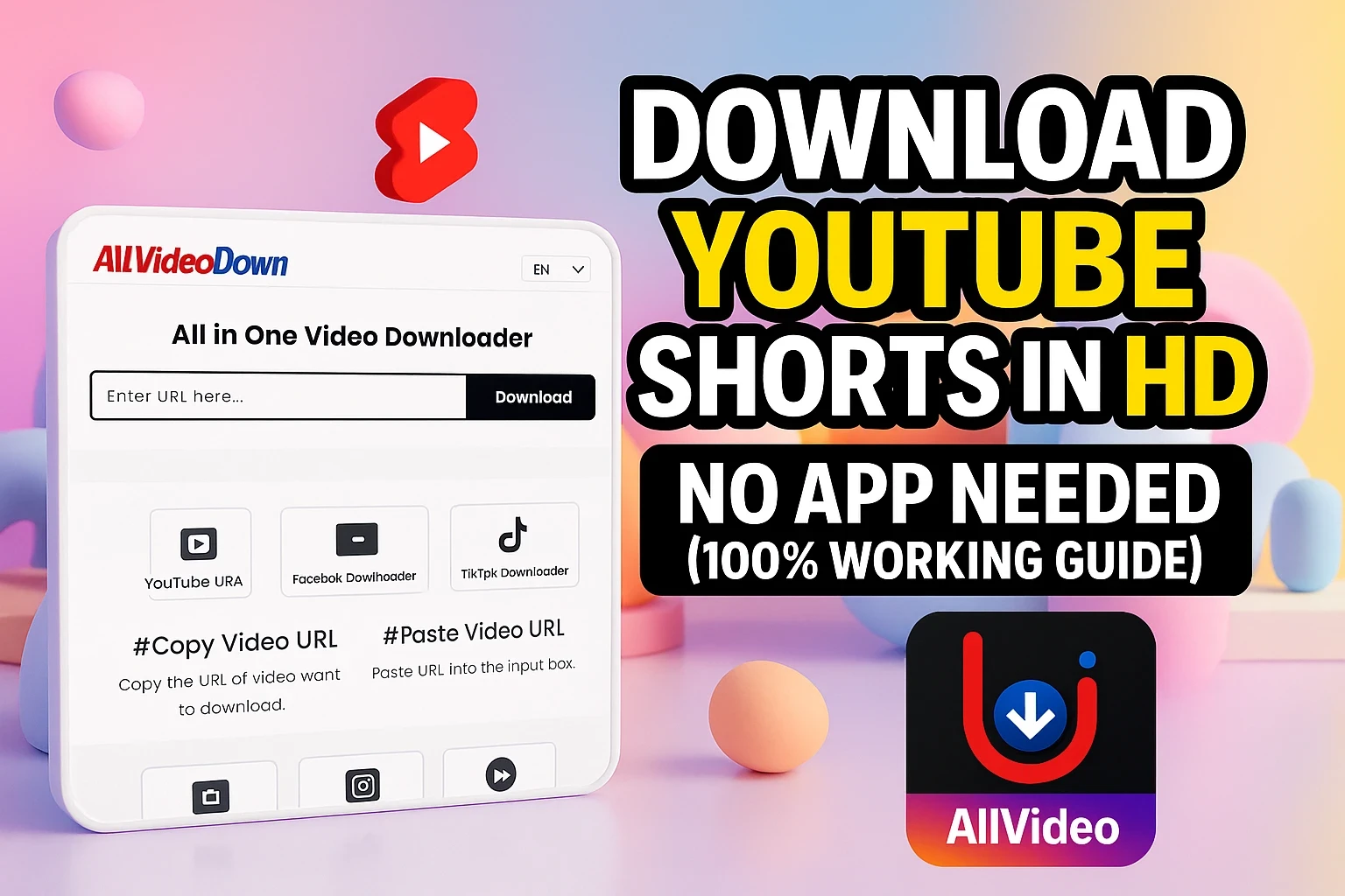 Download YouTube Shorts in HD – No App Needed (100% Working Guide)